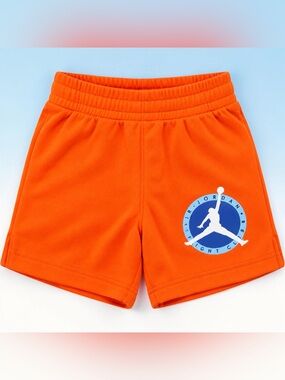 New JORDAN Nike Toddler Jumpman Boys Flight Player Fleece Orange Logo Size 4